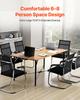VEVOR Conference Table, 1800 mm Office Meeting Table for 6-8 Person, Modern Rectangle Seminar Desk with Metal Legs, Meeting Desk Ideal for Office