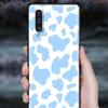 Черный чехол для Samsung A90 5g A80 A70s A70 A60 A50s A50 A40 A30s A30 A20s A20 A20e A10s A10 A10e, чехол с милой коровкой