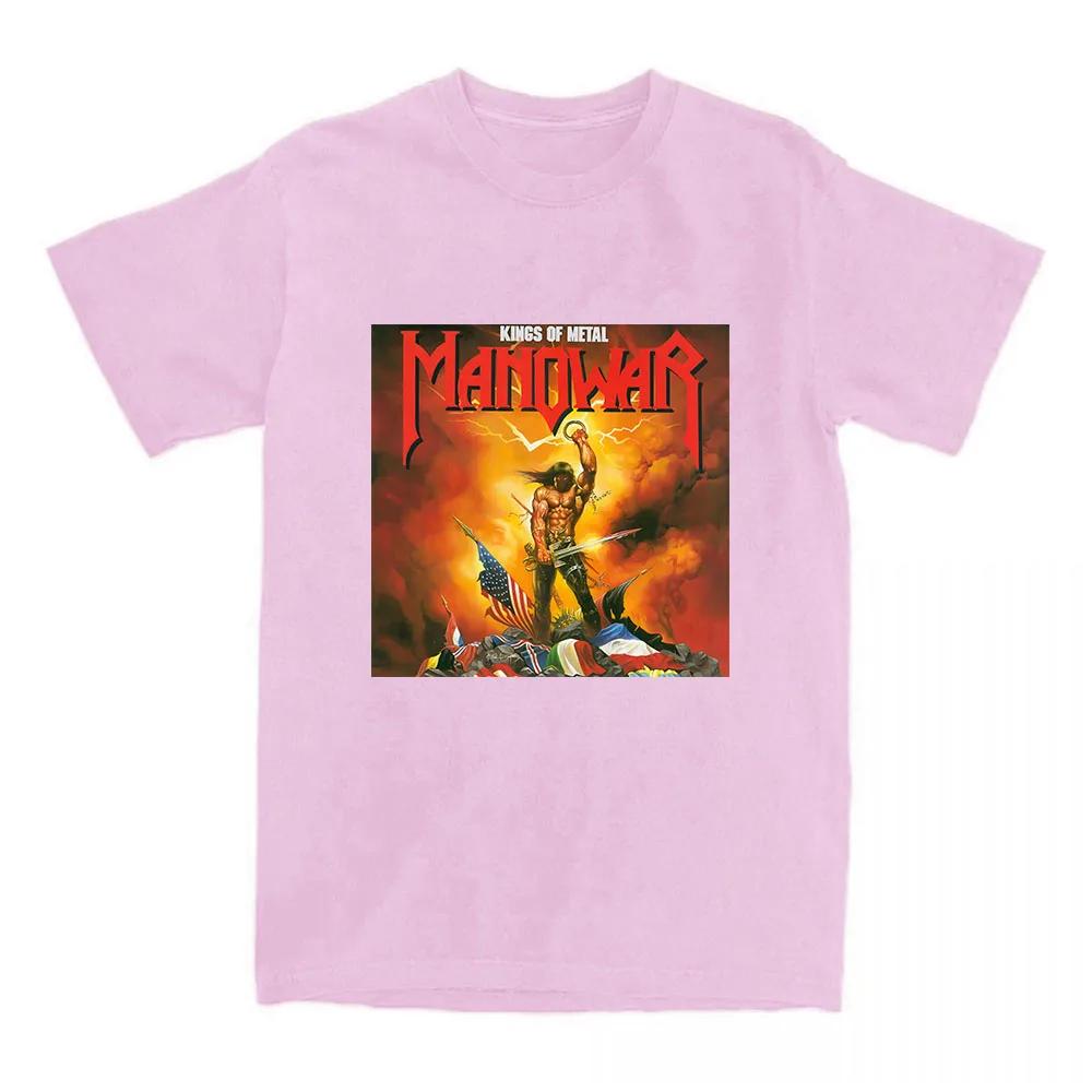 Manowar Футболки с принтом хип-хоп группы Тур The Blood Our Enemies 2025 Футболки с коротким рукавом Женская футболка Женская одежда Графическая футболка