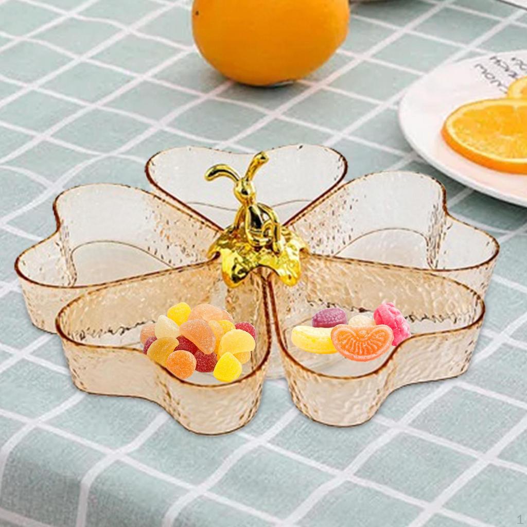 Разделенный сервировочный поднос, блюда из конфет и орехов, вращающаяся тарелка для закусок, для сладких блюд