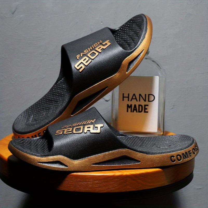 Тапочки мужские летние верхние сетчатые красные с мягкой подошвой износостойкие спортивные сандалии на толстой подошве