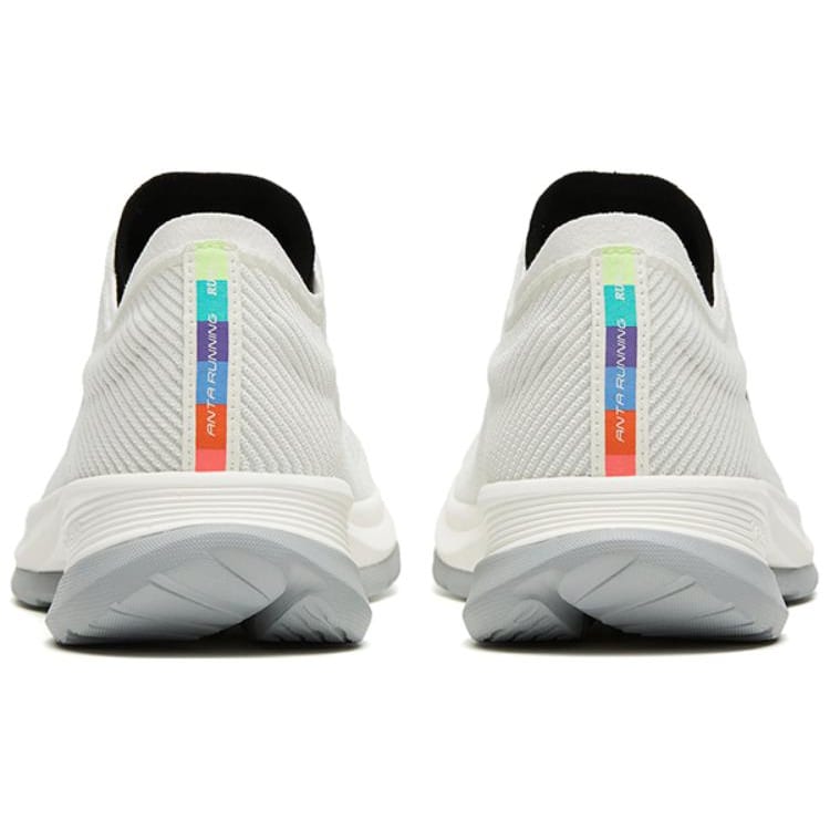 Anta Hydrogen Run V Textile, TPU Slip Resistant Abrasion Resistant Low top Running Shoes Men's White Gray 112325540-4
