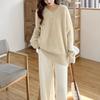 Women's High-End Korean Style V-Neck Pullover: Autumn/Winter Mink Velvet Knit Sweater
