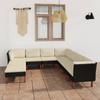 Day and Night - Day and Night Garden Furniture Set 9 Pieces and Black Synthetic Rattan Cushions