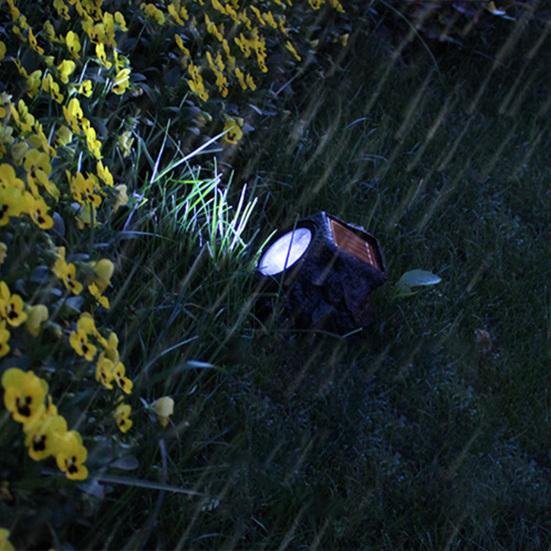 Солнечная каменная лампа светодиодная непромокаемая 4 дизайнерская лужайка для сада камней декоративный свет для патио