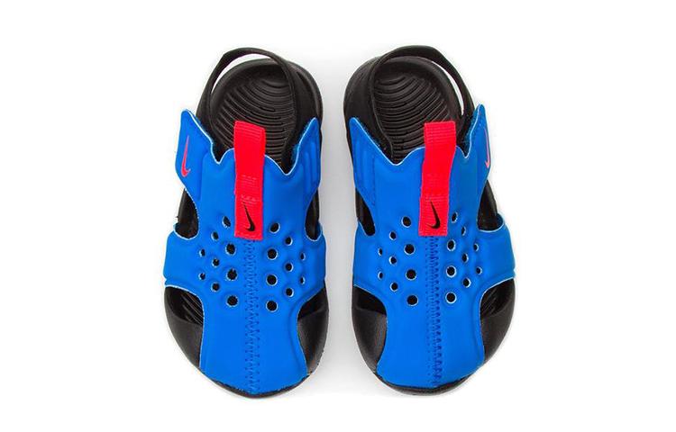 Nike Sunray Protect 2 Удобные Низкие Детские Кроссовки Сине-Черные Для Младенцев и Малышей 943827-400