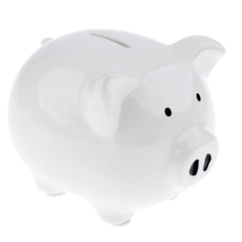 Classic Ceramic Kids Money Box Piggy Bank for Child Savings Coins Holder Medium Size Nursery