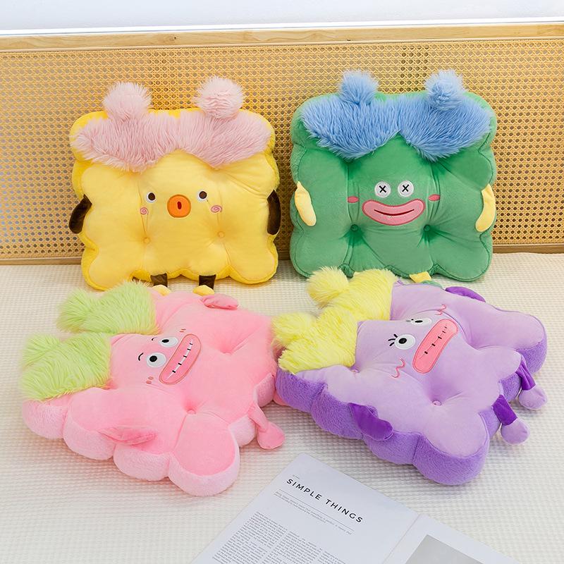 Мультяшная Милая Напольная Футон-Матрас - Подушка-Сиденье Татами для Эркерного Окна с Поддержкой Поясницы Дизайн Печенья