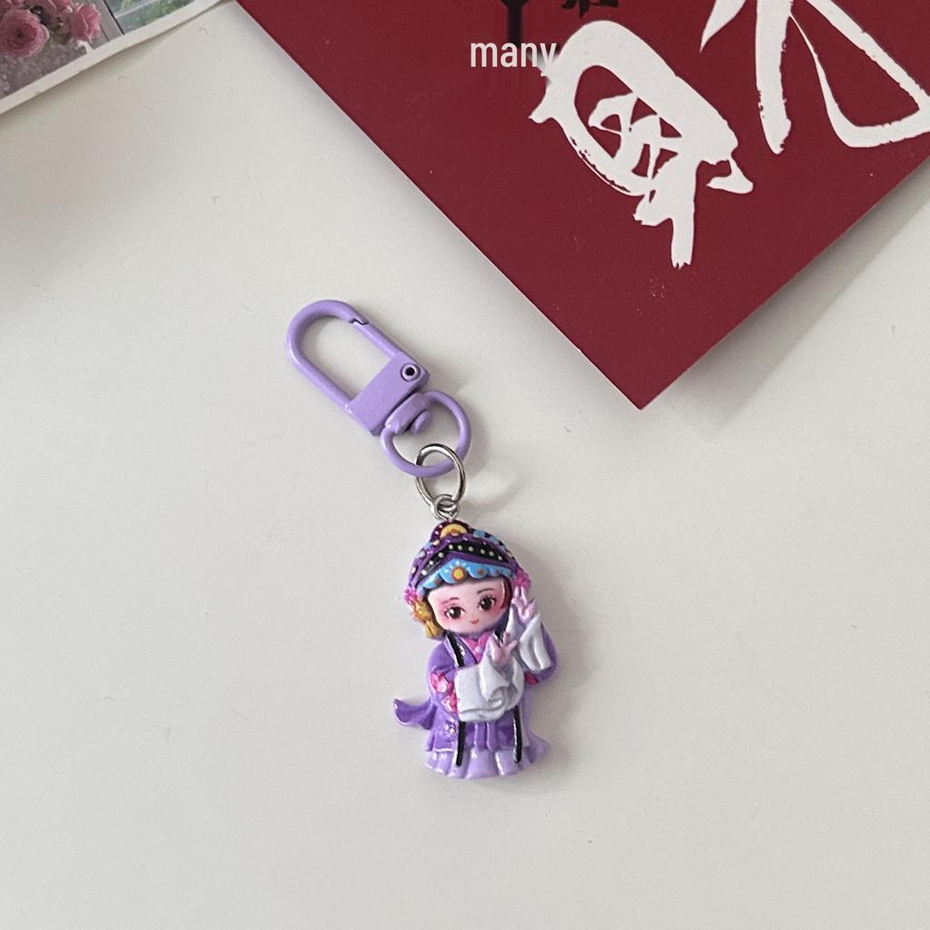 Брелок с персонажем китайской оперы Гочао: Трендовый мультяшный кулон-аксессуар для пар и лучших друзей