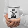 Кружка для кофе с эмалью Trust Me I Am с ручкой для вина, пива, сока, колы, молока, лучший подарок на праздник на открытом воздухе