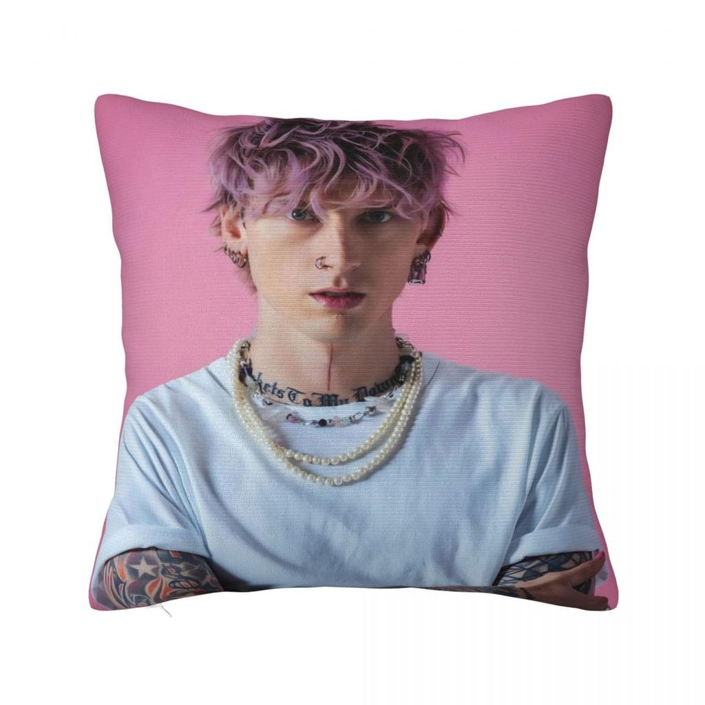 Decorative Pillowcase Mgk Lost Americana Tour - Stuff Seat Throw Pillow Case Cover Square Multiple Sizes