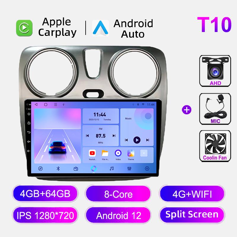 Автомобильное радио для Renault Lodgy Dacia Dokker 2012-2020 4G WIFI Мультимедийный видеоплеер GPS-навигация Carplay Android Auto Stereo