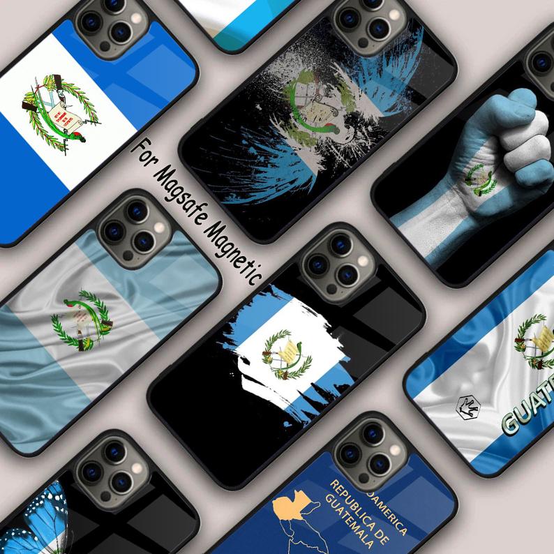 Guatemala Flag Magnetic Phone Case For APPLE iPhone 17 Air 16 14 13 12 Pro Max 15 Plus Wireless Charge With MagSafe Cover