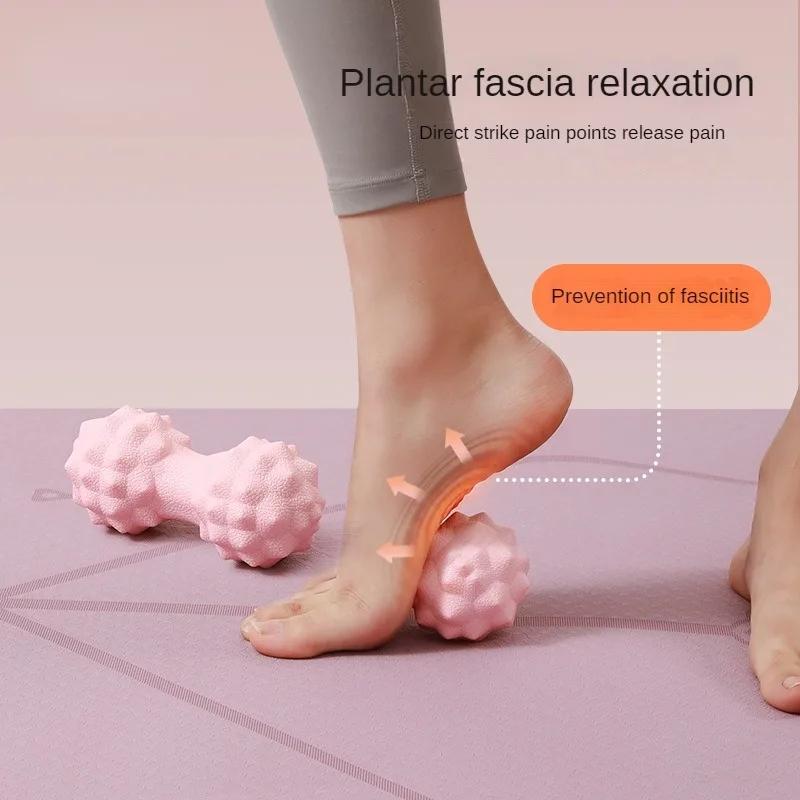 Массажер для ног с фасциальным мячом, шейный мембранный мяч, арахисовый мяч, мышечная релаксация для снятия усталости, йога, арка, спина, массажер для фасции