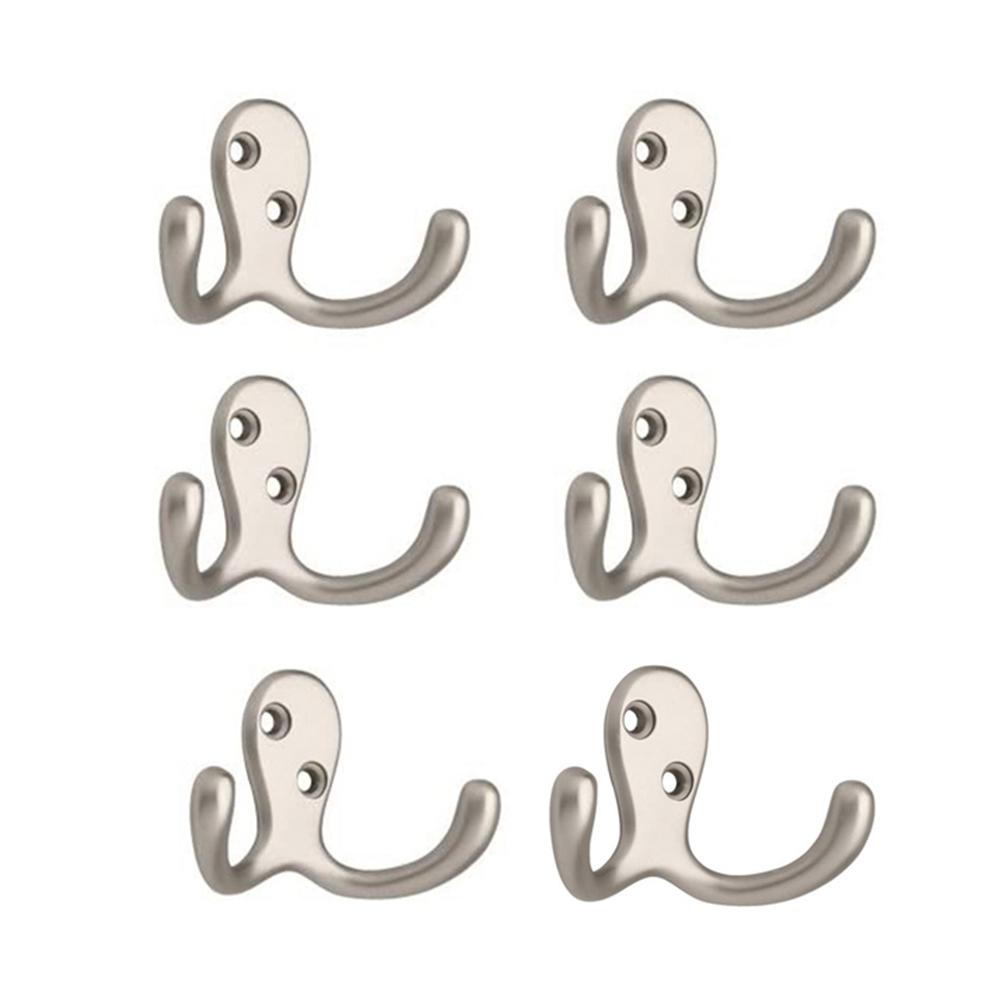 Towel Hat Bags With Screws Heavy Item Double Prong Robe Hook Coat Hook Home Hardware Cloth Hanger