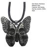 Skull Butterfly Necklace Gothic Butterfly Pendant Necklace Dark Style Hip-hop Necklace Insect Jewelry Gift for Women Men