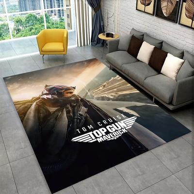Классический фильм Top Gun Знак Том Круз Ковер Коврик для Спальни Гостиной Дивана Прихожей Домашний Декор, Коврик для Игровой Зоны Детей Нескользящий