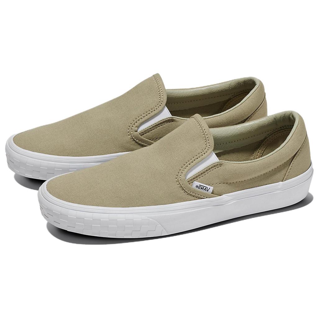 Vans Классические кроссовки Slip-On Check Bumper - хаки, унисекс, зеленые VN0A2Z41KHK
