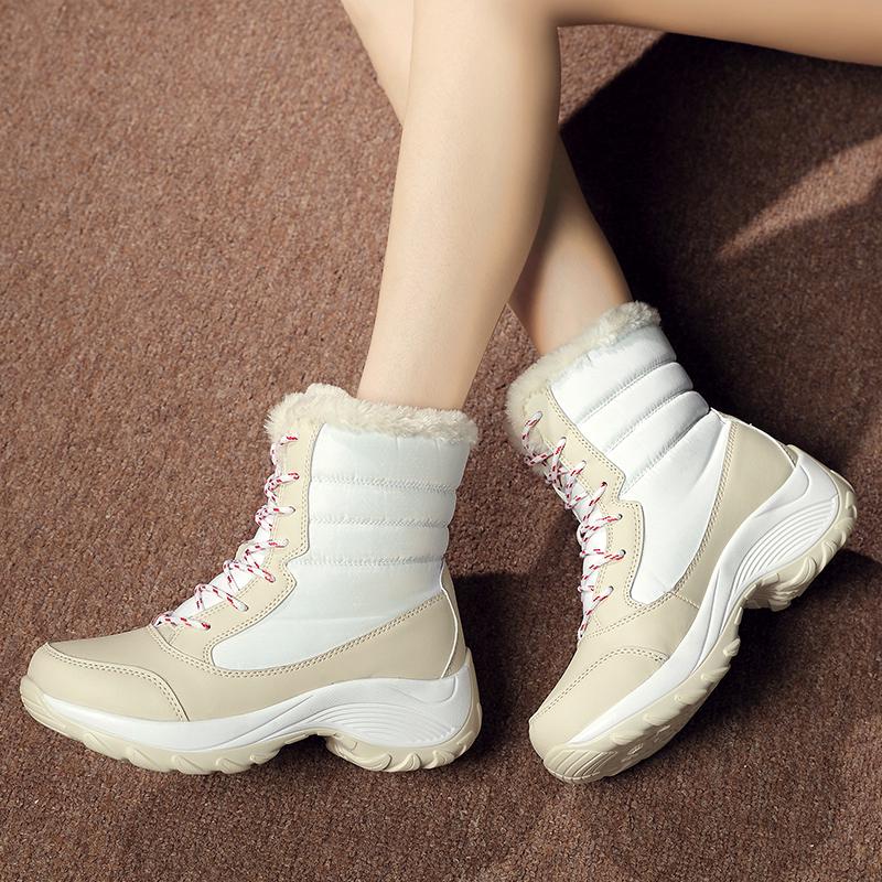 Fashion New Large Size Women's Snow Boots Fashion Casual Winter Warm Comfortable Women's Boots Non-slip Wear-resistant Outdoor Boots