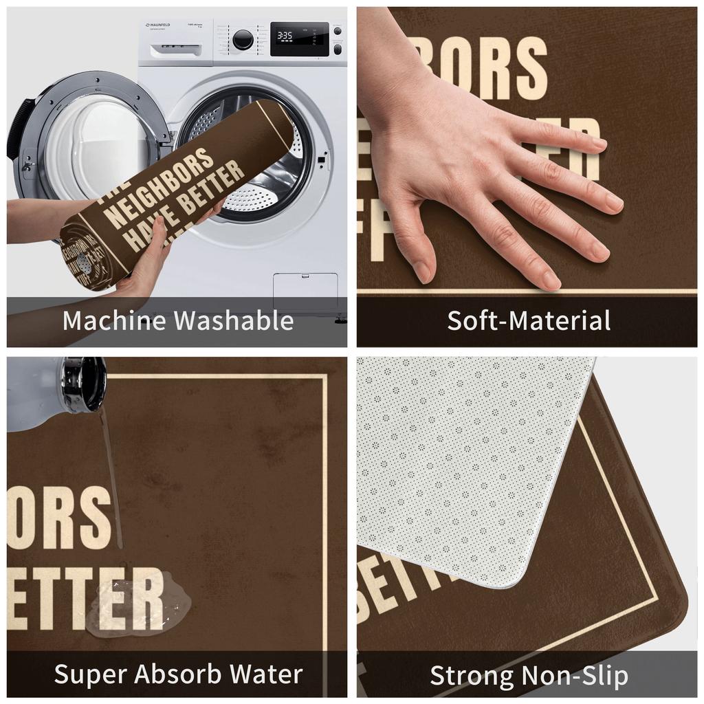 The Neighbors Have Better Stuff Humorous Doormat Anti-Slip Entrance Kitchen Bathroom Door Floor Mats Bedroom Balcony Carpet Rug