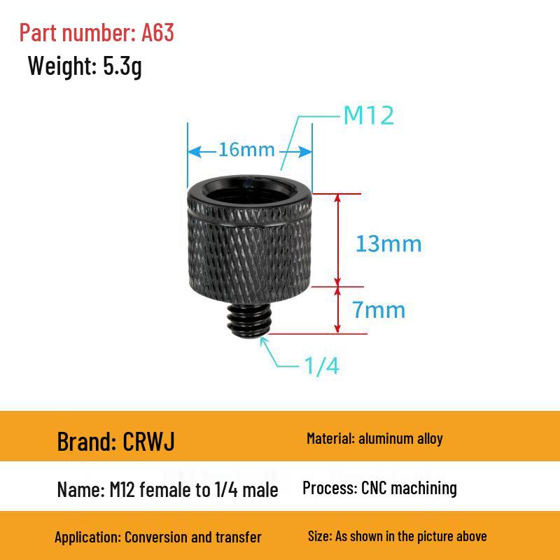 Адаптер-переходник с винтом для преобразования нескольких размеров для кронштейнов для камеры и проектора