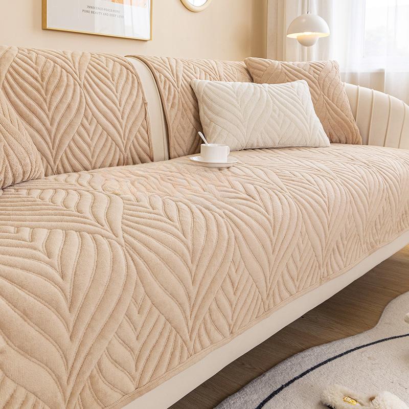 Winter Plush Sofa Cushion Four Seasons General Fabrics Leather Non-Slip Seat Cushions Modern Simple Sofa Cover Cover Thickened