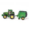 Трактор BorneLund SIKU John Deere с пресс-подборщиком SK1665