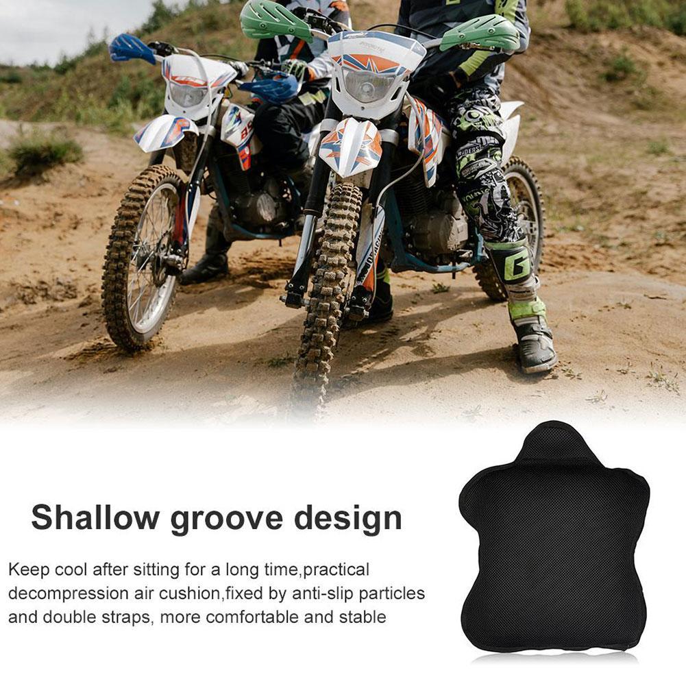 Motorcycle Gel Seat Cushion Breathable Heat Insulation Anti-Slip Sunscreen Air Pad Shock Absorption Comfortable Air Seat Cover