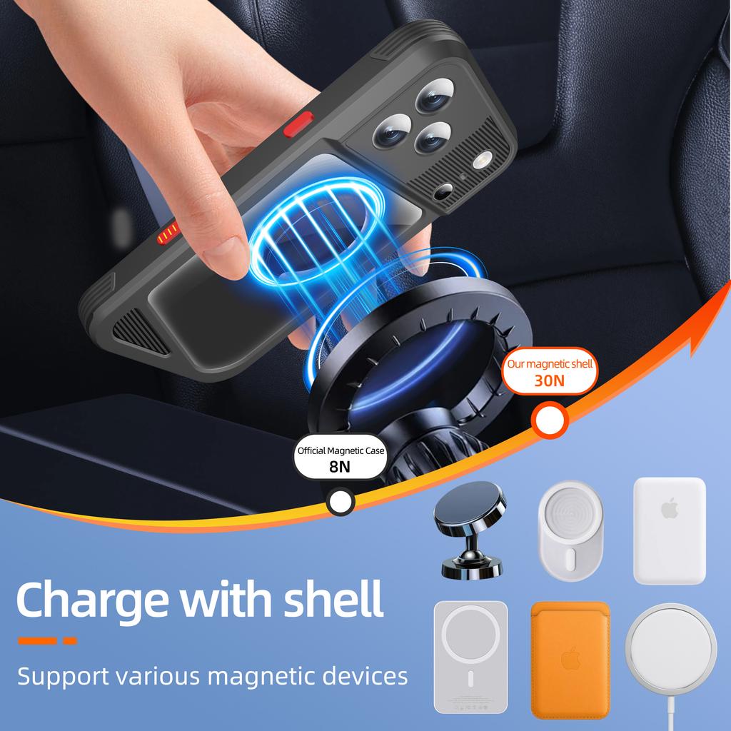 GTM Waterproof Case for IPhone17 16 15 14 Pro Max in Stock Fully sealed Wireless Charging IP68 INGRESS PROTECTION RATING