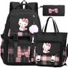Набор школьных рюкзаков Hello Kitty из нейлонового материала для школы и подростков