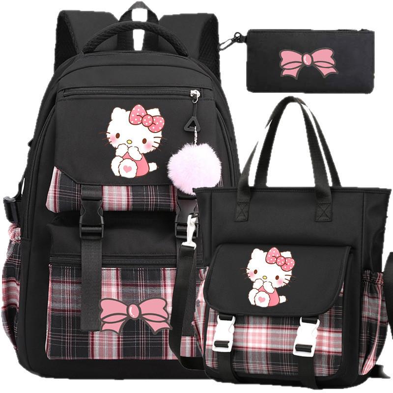 Набор школьных рюкзаков Hello Kitty из нейлонового материала для школы и подростков
