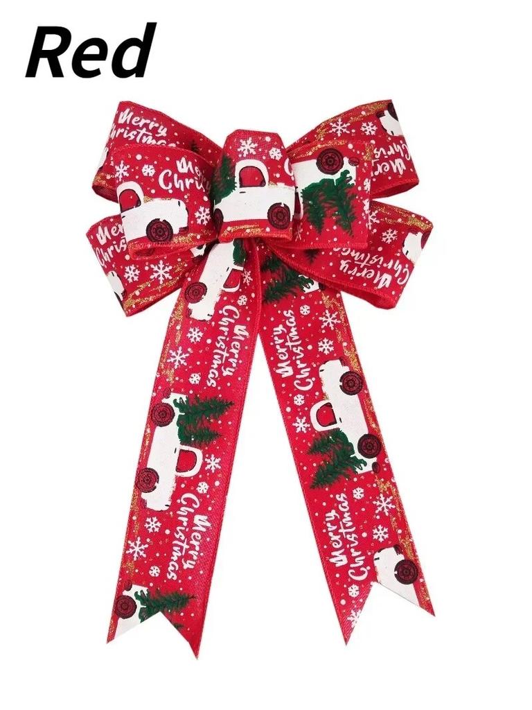 2024 New Christmas Hanging Decoration Bow DIY Home Garden Bows Gift Wrapping/Christmas/ Wedding Party Decoration