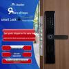 Tuya One-Grip Fingerprint Smart Lock, Semi-Automatic with Password, Anti-Theft Door Lock for Homes and Apartments, C-Grade Security.