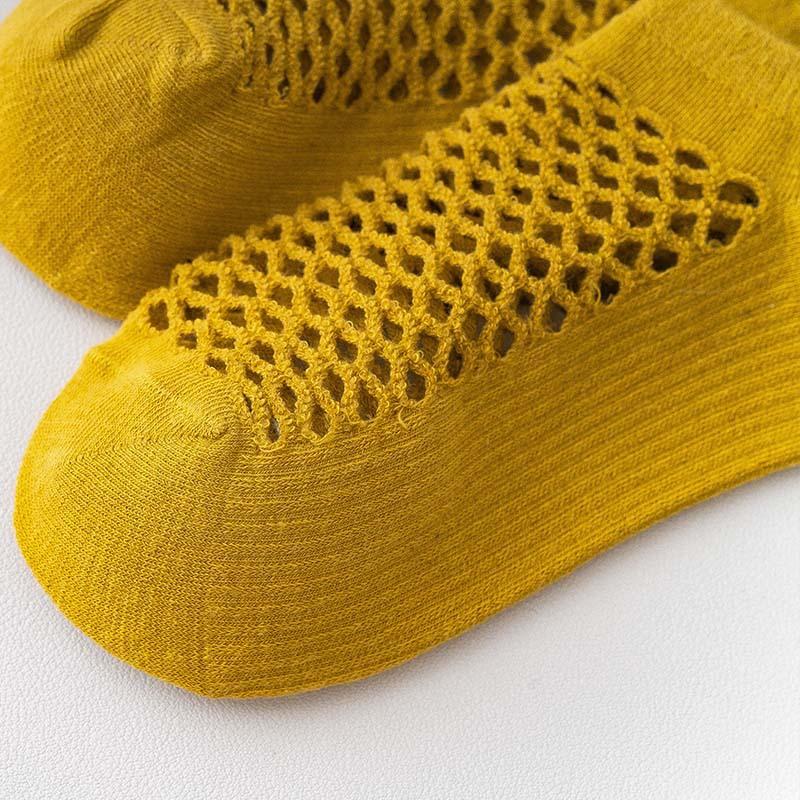 Милые индивидуальные носки с отверстиями, летние носки с большой сеткой, женские тонкие дышащие короткие носки, носки-лодочки с низким верхом