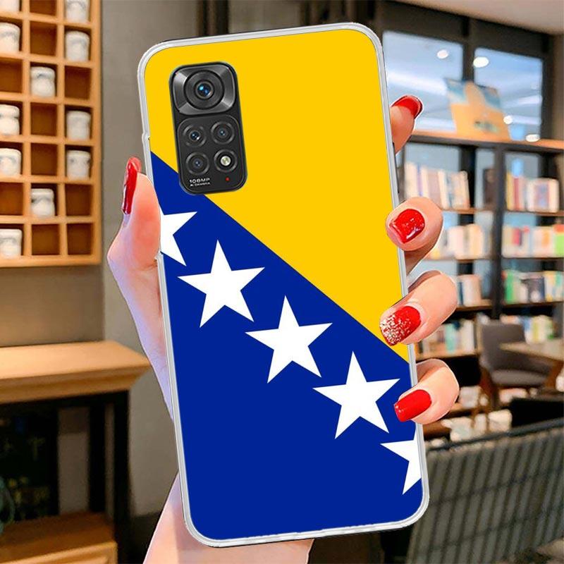 Bosnia And Herzegovina Flag Cover Phone Case For Xiaomi Redmi Note 15 14 13 12 11 10 Pro Plus 14S 12S 11S 11T 11E 10S Soft Funda