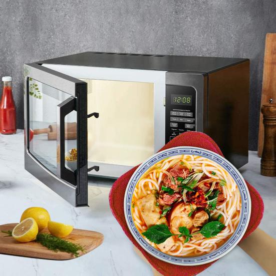 Heating Bowl Cover Microwave Safe Easy Handling Heat Resistant with Corner Edge Design Bowl Pot Holder