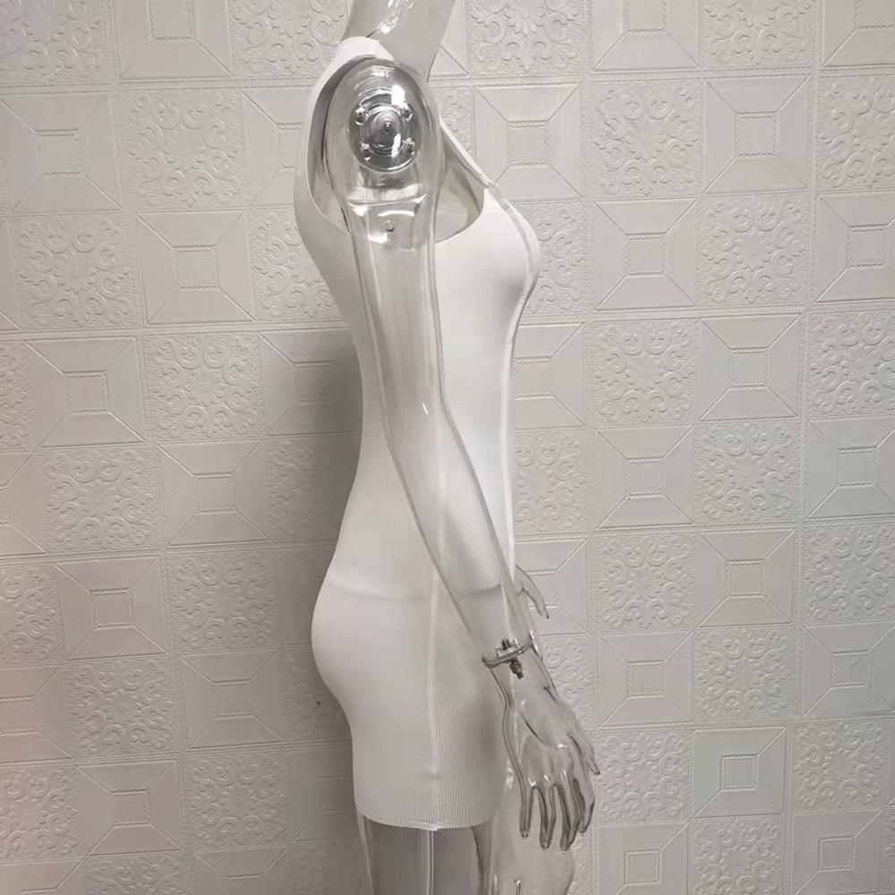 Женское платье без рукавов с круглым вырезом, летнее однотонное платье для похудения ягодиц