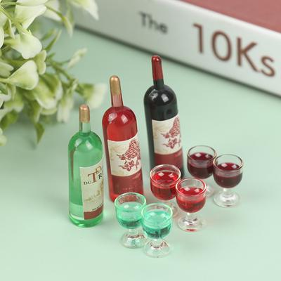 Аксессуары для кукольного домика, имитация украшения из бутылки вина