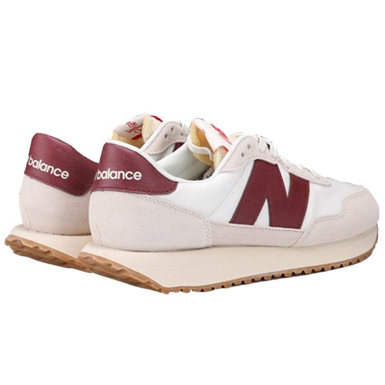 New Balance Кроссовки унисекс 237 белые бордовые MS237SB