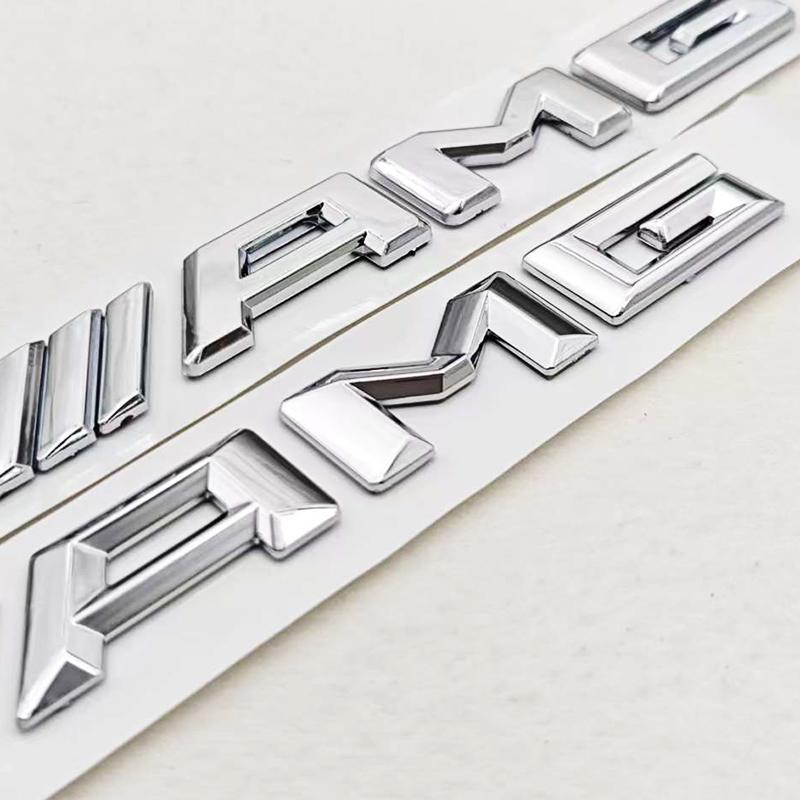 TFSM4 3D ABS Car Letters Logo AMG Badge Rear Trunk Emblem Sticker Mercedes Benz AMG A B C E G W211 W203 W204 W210 W124 Accessories
