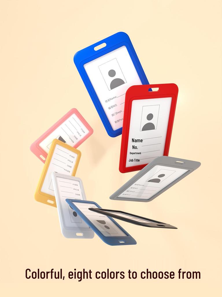 Employee & Student ID Card Holder with Lanyard for Access Control and Meal Cards