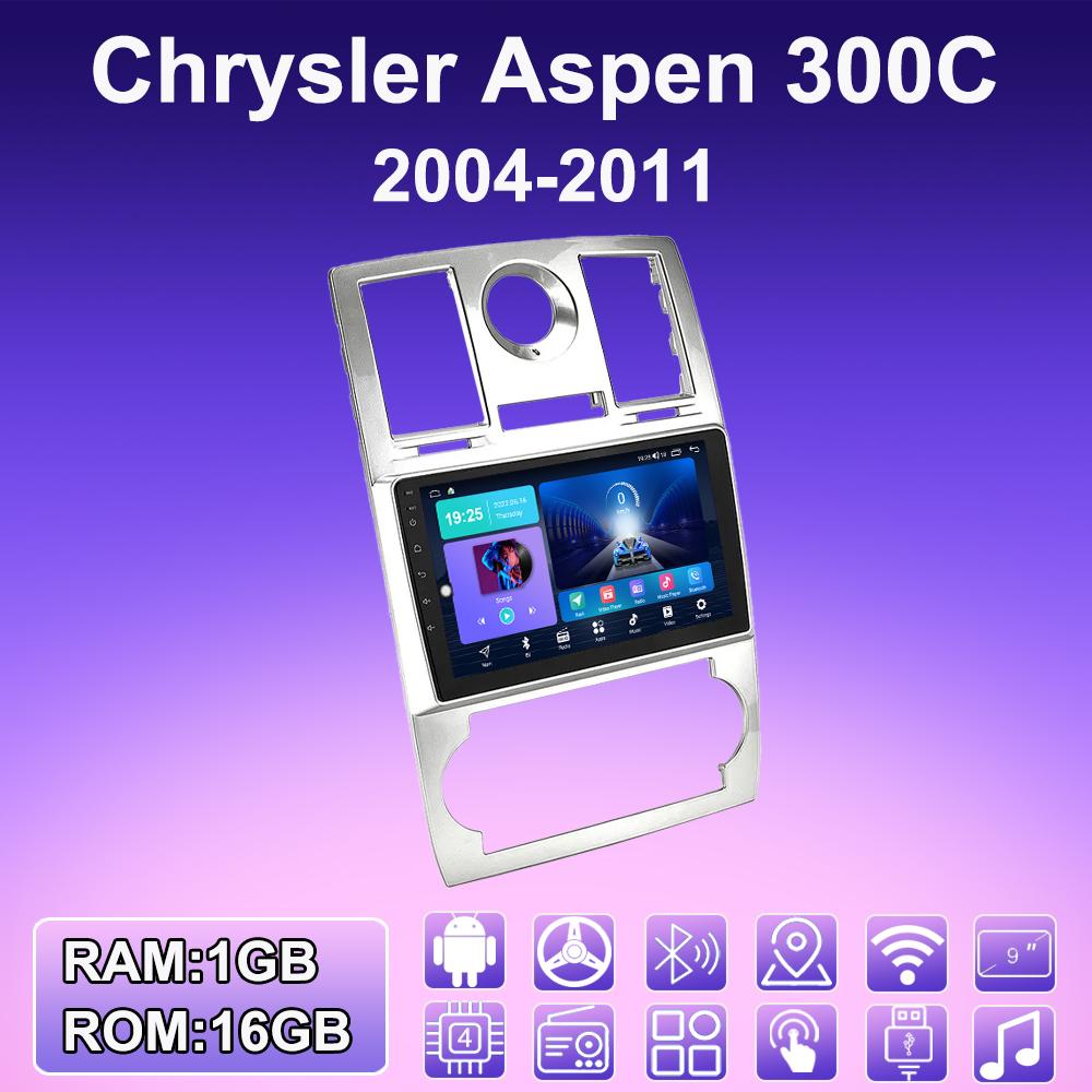 2 DIN Android Car Radio For Chrysler Aspen 300C 2004-2011 Multimedia Player Head Unit Stereo GPS Navigation WIFI 1+16GB
