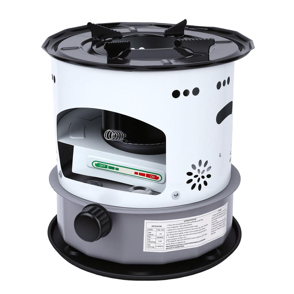 Indoor Outdoor Kerosene Heater 5.2L Aluminum Alloy Portable Space Heater Kerosene Cook Stove for Camping Tent Ice