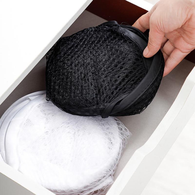 Folding Dirty Laundry Sorting Basket Washing Frame Bathroom Cloth Mesh Storage Bag Frame Bucket Laundry Organizers Storage Pouch