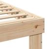 Bed Frame with Headboard Brown 140 x 200 cm Solid Pine Wood