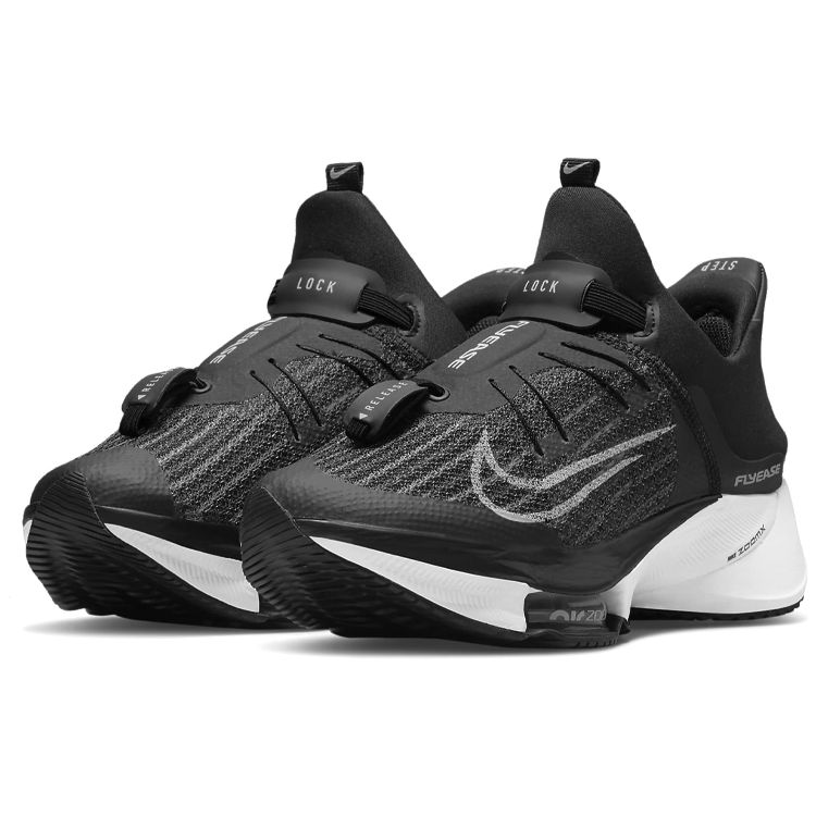 Nike Кроссовки женские Air Zoom Tempo NEXT% FlyEase черные белые CZ2853-003