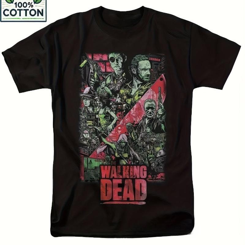 The Walking Dead AMC T-shirt Zombie Horror Propaganda Graphic Design T-shirt Vivid Retro Design Women's T-shirt