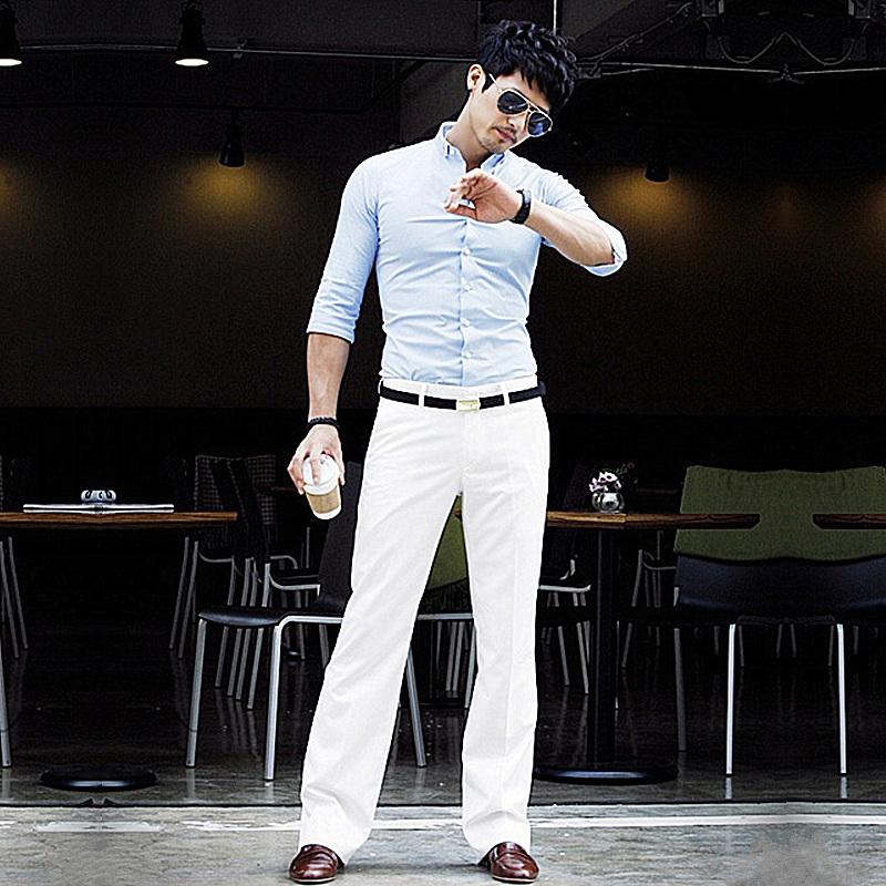 Мужские расклешенные официальные брюки, брюки-клеш, танцевальные белые брюки, костюмные брюки для мужчин, размер 28-37