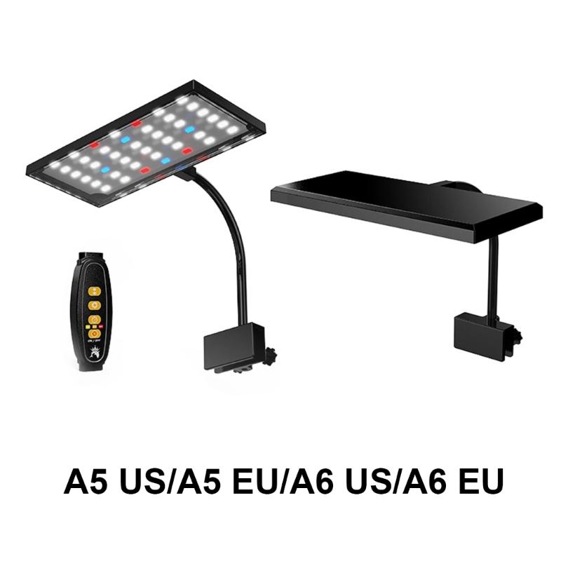 Практичное светодиодное освещение для аквариумов USB-зажим Полный спектр Лампа для аквариумов с таймером для маленьких и средних аквариумов