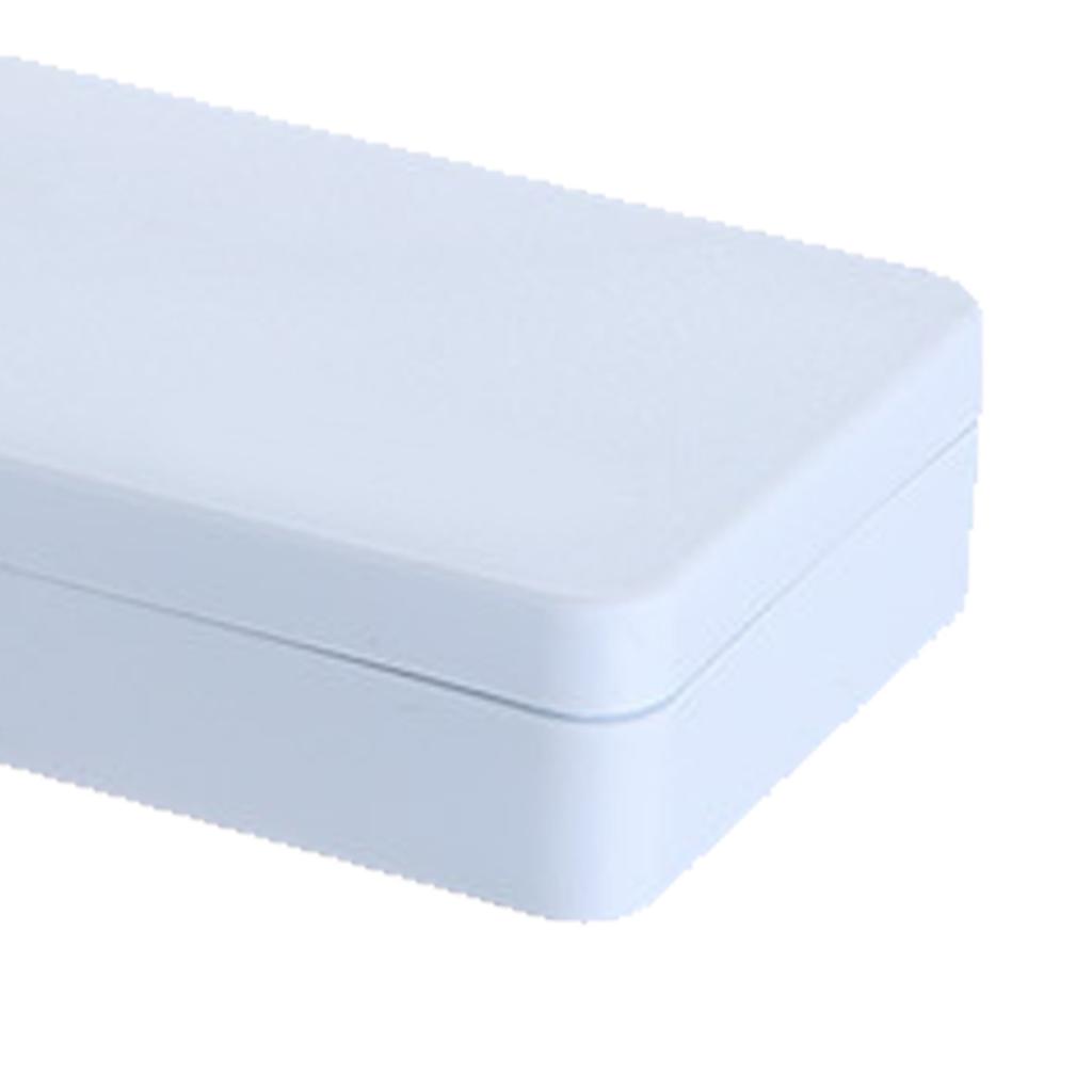 Пластиковый пенал на кнопке Легкий Портативный Простой дизайн Пенал для студентов Канцелярские товары Светло-голубой